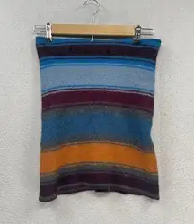 Toad and Co Tube Scarf Neck Warmer Size Medium 100% Wool Western Boho Warm Cozy