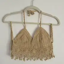 Vintage crochet bra top