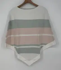Barefoot Dreams CozyChic Ultra Lite Ocean‎ Breeze Poncho Stripe