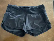 Women's Lululemon Athletica Black Performance Training Shorts size 4