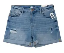 Old Navy  High Rise Secret Slim Pockets Distressed Ripped Denim Jean Shorts 10