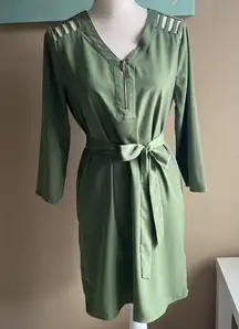 Charming Charlie Green chic dress medium