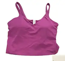 Lululemon Womens 6‎ Lululemon Align Tank Crop TopVivid Plum Purple Built In Bra