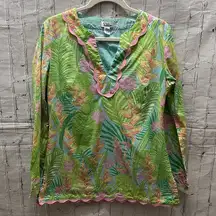 Lilly Pulitzer Classic Vintage  Cotton Tunic Size Medium