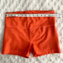 Athleta Racing Red Fitted High Rise Ultimate 3'' Athletic Workout Shorts S