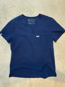 Navy FIGS Top Scrub
