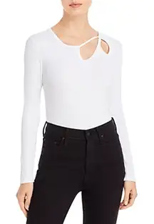 LNA Alouette Cutout Ribbed Top Size Large‎