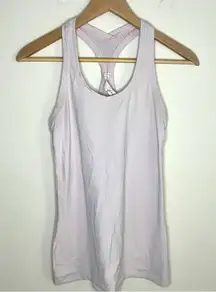Lululemon light pink buttery soft Racerback Tank Womens Size 6 stretchy workout