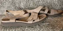 ABEO Zetta Tan Leather Strappy Sandal Size 9N Adjustable Comfort