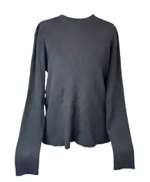 Nine West Sweater Size XL Black Long Sleeve Pullover Knit Top NWT