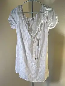 EUC Milly Cabana Pool Beach Swim Coverup Dress Partly Sheer Size Medium