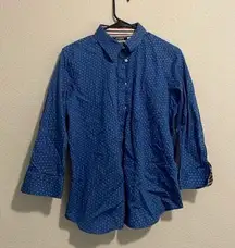 Chaps No Iron 3/4 sleeve button up size Large