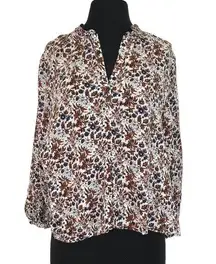 NWT Abound Floral Balloon Sleeve Oversized Blouse