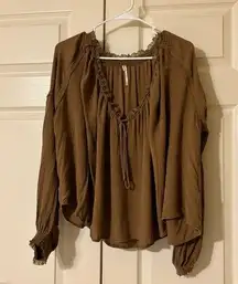 Free People long sleeve flowy top