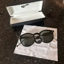 Spitfire Women's Reflective Round Polarized Sunglasses Classic Black‎ Lenses