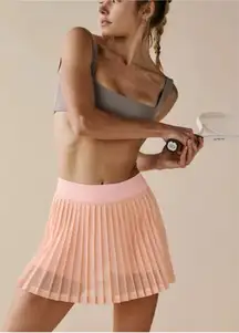 Free People Movement Rally Ruffle Mini Skirt - Pastel Peach