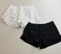 Old Navy Women's Athletic Shorts in Classic Black and White