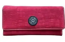 Red Rouge Snap Accordion Multi Compartments Card Holder Wallet