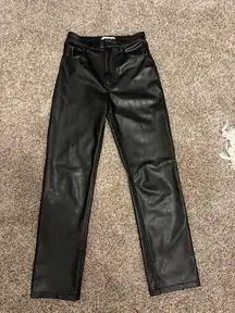 Abercrombie Leather Pants size 4. Great condition, only worn an handful of times. Picture of me in them 