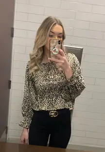 Cheetah Silky Blouse