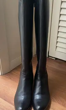 Spring Step Riding Tall Leather Boots 6 Fur Lined Like New!