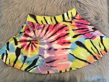 Place Multicolor Tie-Dye Skort