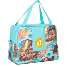 Hang Ten Insulated Lunch Box Bag Satchel Thermal Reusable (Island Rainbow) EUC