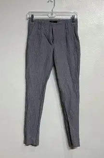 Mango MNG Blue Striped Suit Pants Sz 2