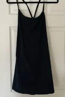 Offline by Aerie Black Backless Active Dress
