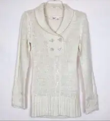 Bongo Y2K Pullover Cream Knit Sweater Juniors Size Medium