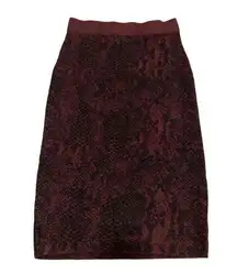 Express X Negin Mirsaleh Snakeskin Print Pencil Skirt