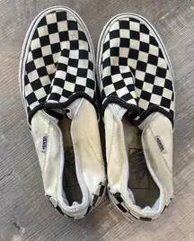 3 for $15 Vans Black and White Slip-On Shoes