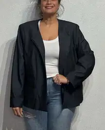 Calvin Klein Charcoal Gray Blazer Sz 22W