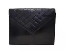 Rare YSL Yves Saint Laurent Black Leather Clutch