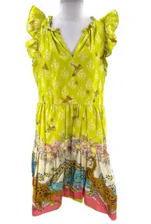 NWT A Loves A hummingbird alligator flutter sleeve dress sz XL