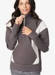 Figs Limited Edition Neoprene Pullover Grey and White