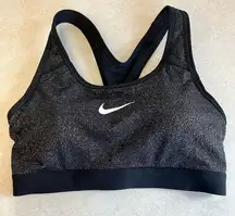 BLACK SPARKLE SPORTS BRA!