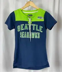 Seattle Seahawks NFL XS Women's Jersey Football Sports Mesh Lime Green Neon