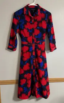 Banana Republic Factory Midi Shirt Dress Size 00P