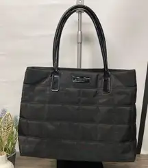 Givenchy Parfums Black Quilted Tote Bag Pink Lining