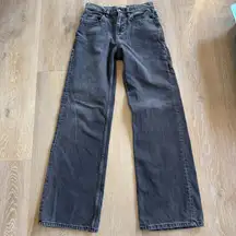 Free People We The Free Grey Baggy Denim Jeans