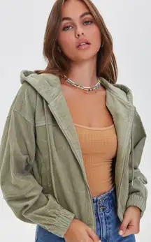 Cropped Corduroy Jacket