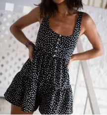 Urban Outfitters Cindy tiered ruffle romper, XS