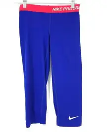 Nike  Pro Women's Size S Dri-Fit Combat Compression Stretch Pants High Rise Blue