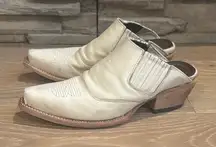 Freebird Cream Leather Ankle Booties