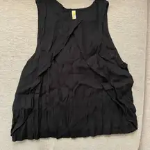 Free People black cut out crop top‎