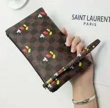 Mickey Mouse pouchette clutch wallet with wristlet strap​