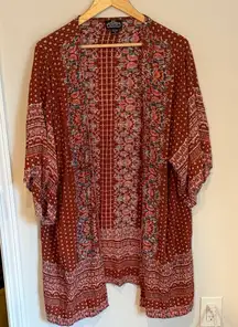 Angie Multicolor Floral Kimono