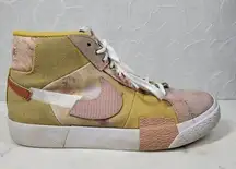Nike Zoom Blazer Premium SB Womens 5.5 Sanded Gold Paisley Patchwork High Top