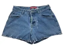 Unionbay Vintage Y2K Denim Low Rise Buckle Back Medium Wash Jean Shorts 9